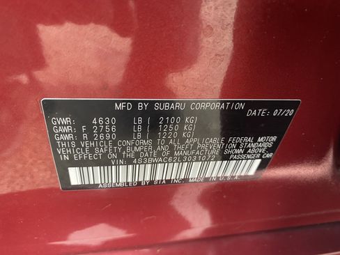 Used 2020 Subaru Legacy Premium image 27