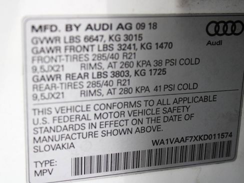 Used 2019 Audi Q7 3.0T Prestige w/ Prestige Package AWD/4WD image 95