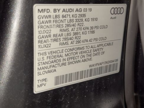 Used 2019 Audi Q8 Prestige w/ Adaptive Chassis Package image 27