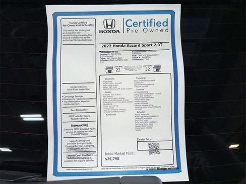 Used 2022 Honda Accord Sport image 13