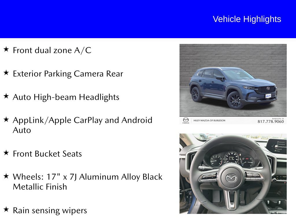 Certified 2026 MAZDA CX-50 AWD 2.5 S w/ Cargo Package image 10