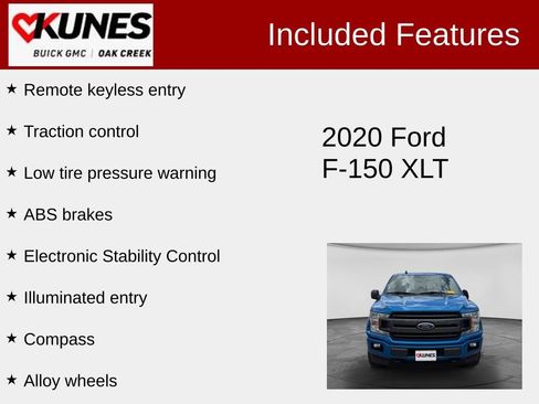 Used 2020 Ford F150 XLT w/ Equipment Group 302A Luxury AWD/4WD image 2