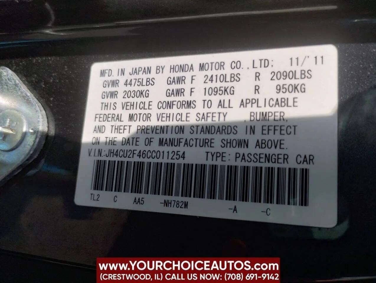 Used 2012 Acura TSX Sedan FWD image 40