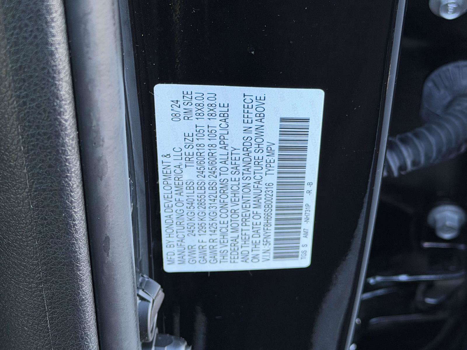 Certified 2025 Honda Passport TrailSport image 21