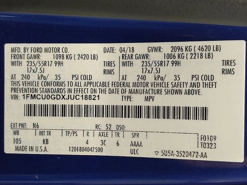 Used 2018 Ford Escape SE FWD image 33