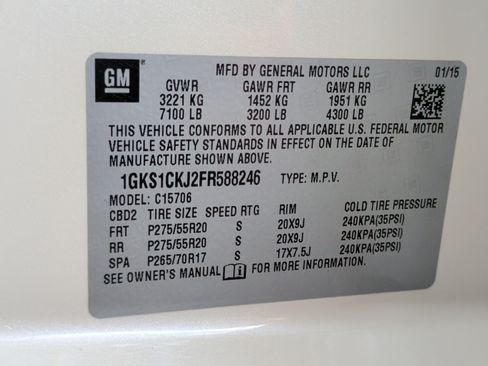 Used 2015 GMC Yukon Denali w/ Premium Package image 44