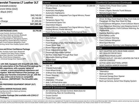 Used 2023 Chevrolet Traverse LT w/ LT Premium Package FWD image 2