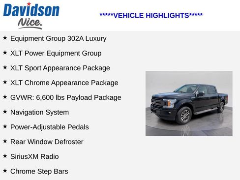 Used 2019 Ford F150 XLT w/ Equipment Group 302A Luxury AWD/4WD image 4