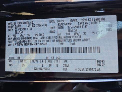 Certified 2022 Ford F150 XLT w/ Equipment Group 302A High image 27