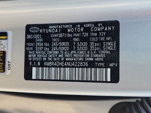 Used 2022 Hyundai Palisade SEL w/ 8P Bench Seat Package AWD/4WD image 30