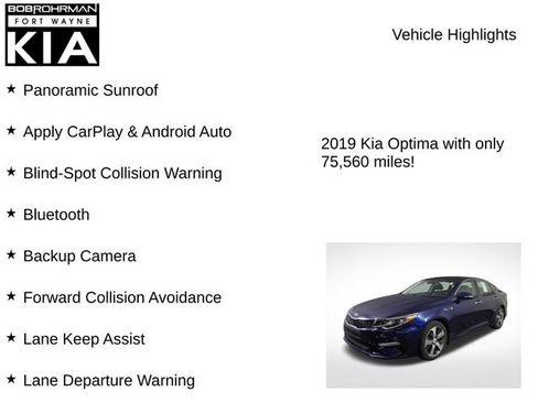 Used 2019 Kia Optima S w/ S Panoramic Sunroof Package FWD image 7