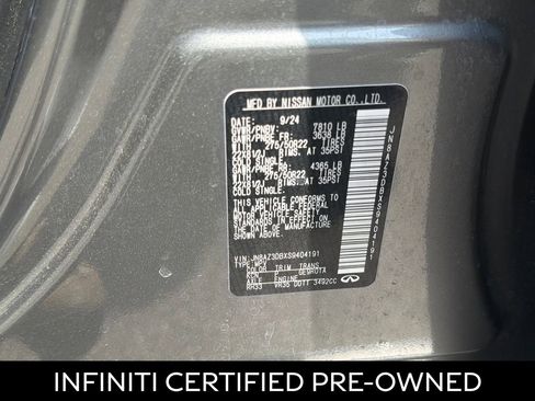 Certified 2025 INFINITI QX80 Sensory image 8