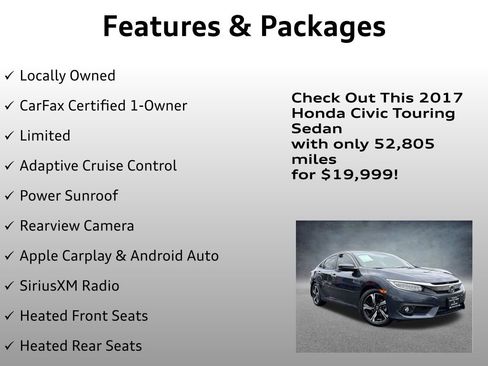Used 2017 Honda Civic Touring image 4