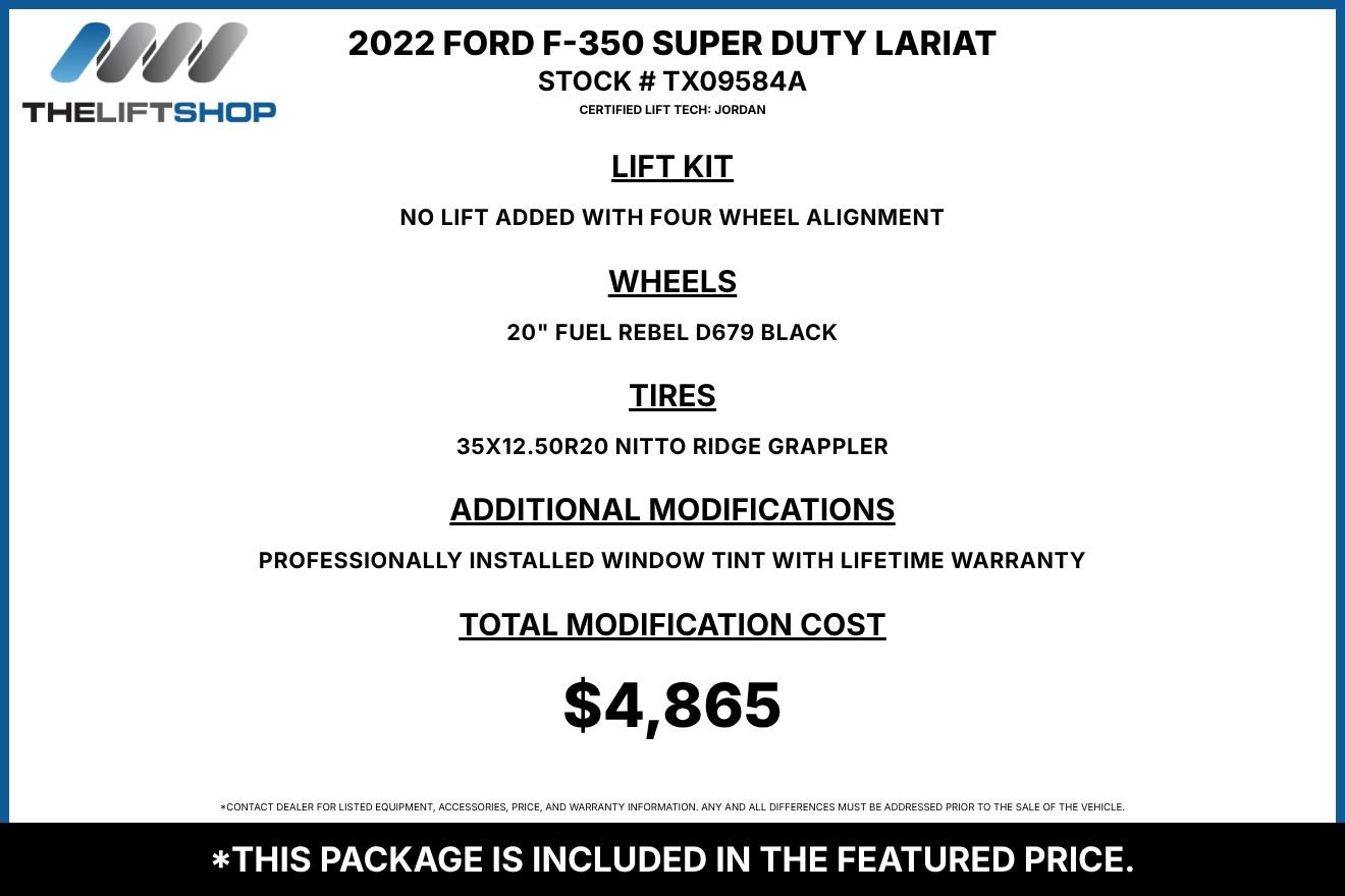 Used 2022 Ford F350 Lariat w/ Tremor Off-Road Package AWD/4WD image 2