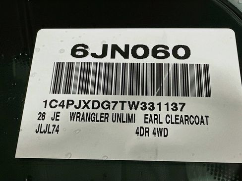 New 2026 Jeep Wrangler Unlimited Sport AWD/4WD image 17
