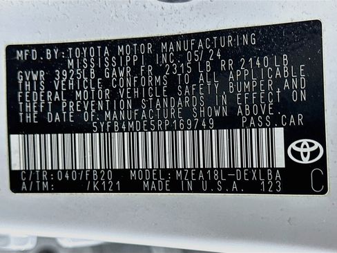 Used 2024 Toyota Corolla LE FWD image 12