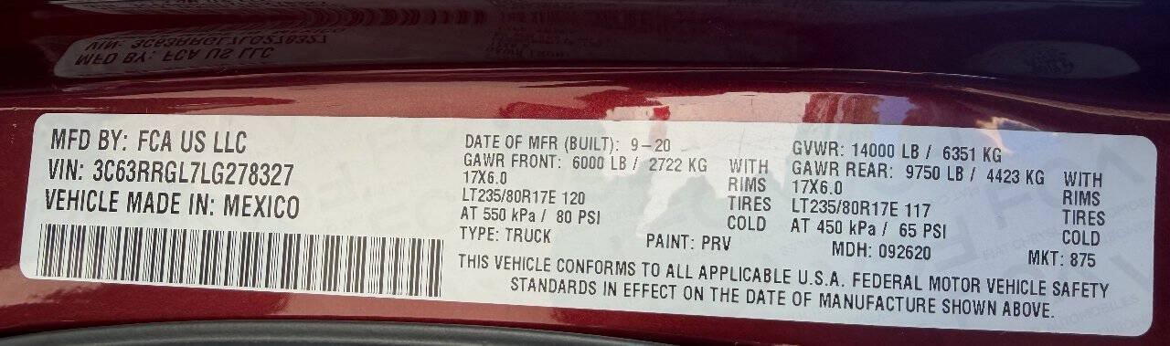 Used 2020 RAM 3500 Tradesman AWD/4WD image 38