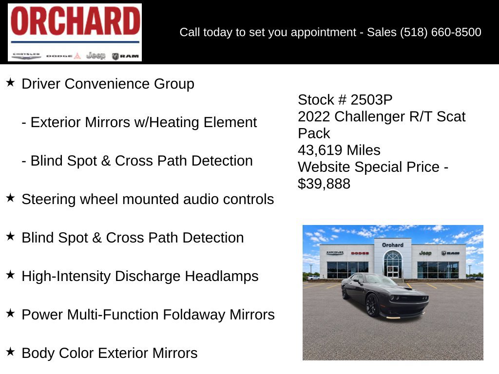 Used 2022 Dodge Challenger R/T Scat Pack w/ Plus Package RWD image 11