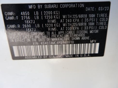 Used 2023 Subaru Outback Limited image 41