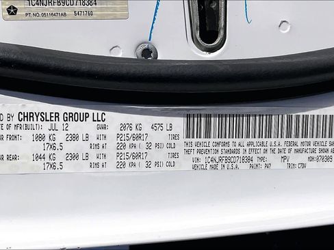 Used 2012 Jeep Patriot Latitude w/ Altitude Pkg image 32