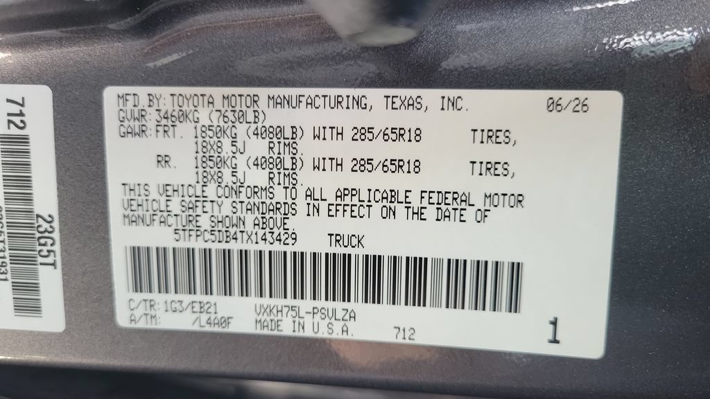 New 2026 Toyota Tundra TRD Pro AWD/4WD image 25