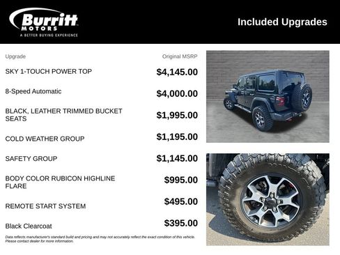 Used 2022 Jeep Wrangler Unlimited Rubicon w/ Cold Weather Group AWD/4WD image 6