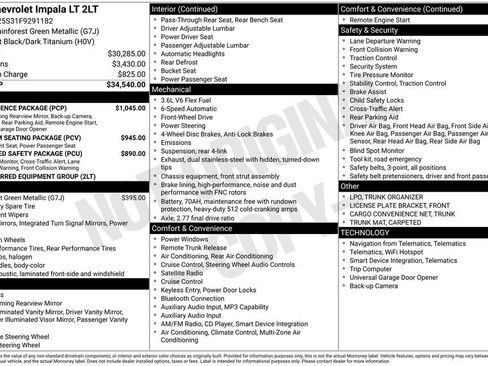 Used 2015 Chevrolet Impala LT w/ Convenience Package FWD image 6