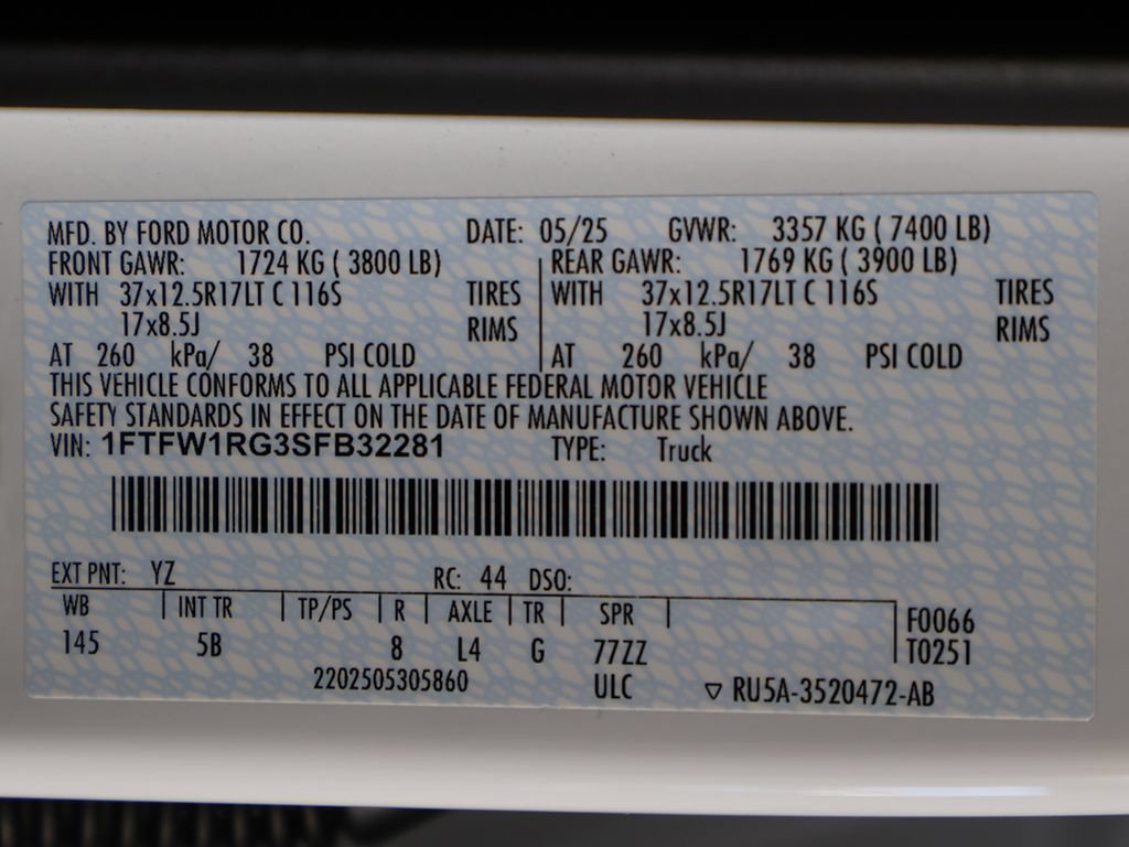 Used 2025 Ford F150 Raptor AWD/4WD image 52