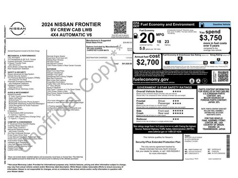 Used 2024 Nissan Frontier SV image 4