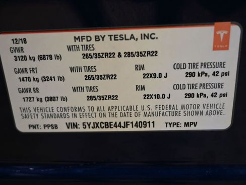 Used 2018 Tesla Model X P100D AWD/4WD image 44