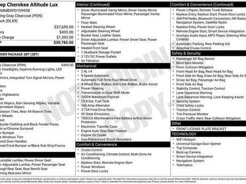 Used 2023 Jeep Cherokee Altitude Lux image 17