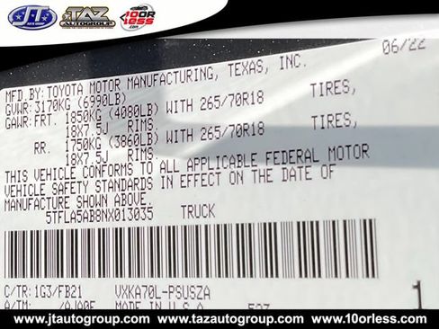 Used 2022 Toyota Tundra SR5 w/ Convenience Package RWD image 24
