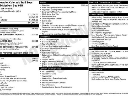 Used 2023 Chevrolet Colorado Trail Boss w/ Technology Package AWD/4WD image 5