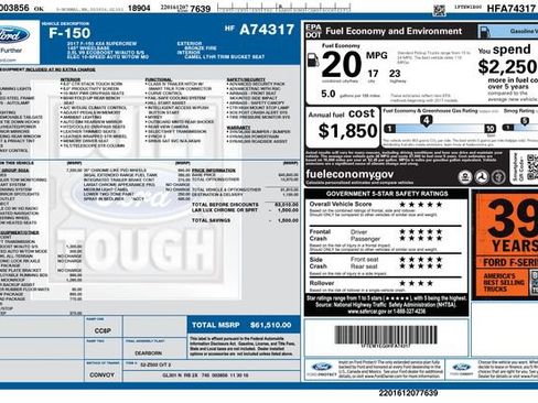 Used 2017 Ford F150 Lariat w/ Equipment Group 502A Luxury AWD/4WD image 19