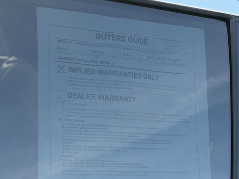 Used 2018 Subaru Outback 2.5i image 19