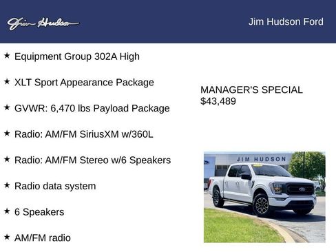 Certified 2023 Ford F150 XLT w/ Equipment Group 302A High AWD/4WD image 12