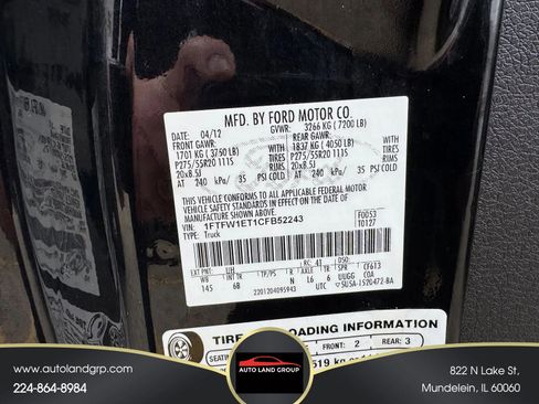 Used 2012 Ford F150 FX4 w/ FX Luxury Pkg image 33