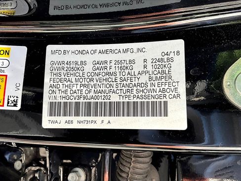 Used 2018 Honda Accord Touring image 16