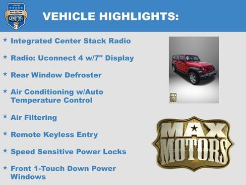Used 2021 Jeep Wrangler Unlimited Sport AWD/4WD image 12