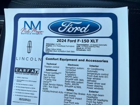 Used 2024 Ford F150 XLT w/ Mobile Office Package AWD/4WD image 43