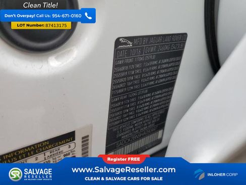 Used 2017 Jaguar F-PACE Prestige image 16