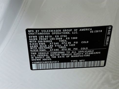 Used 2019 Volkswagen Atlas SEL Premium image 29