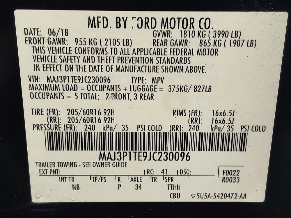 Used 2018 Ford EcoSport SE w/ SE Cold Weather Package FWD image 33