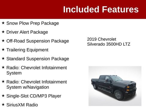 Used 2019 Chevrolet Silverado 3500 LTZ w/ Duramax Plus Package AWD/4WD image 4
