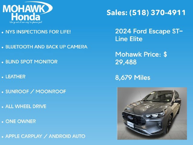 Used 2024 Ford Escape ST-Line Elite w/ Premium Technology Package AWD/4WD image 7