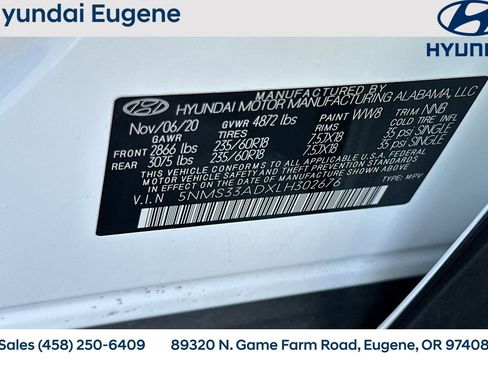 Used 2020 Hyundai Santa Fe SEL w/ Convenience + Premium Package image 41