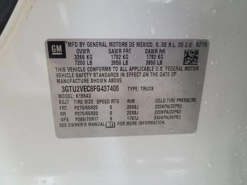 Used 2015 GMC Sierra 1500 SLT w/ SLT Crew Cab Value Package AWD/4WD image 33