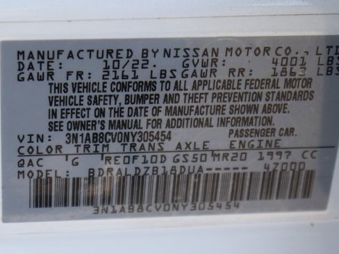 Used 2022 Nissan Sentra SV w/ Trunk Package image 40