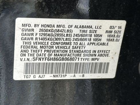 Used 2016 Honda Pilot EX-L image 15