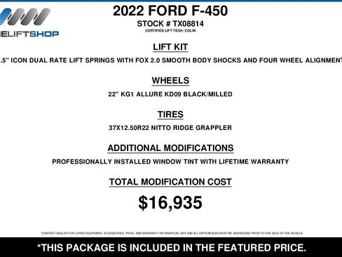 Used 2022 Ford F450 King Ranch w/ King Ranch Ultimate Package AWD/4WD image 2